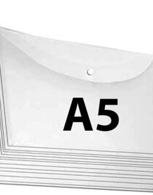 A5 Transparent File Folders – 20 Pack, Premium Document Organizer