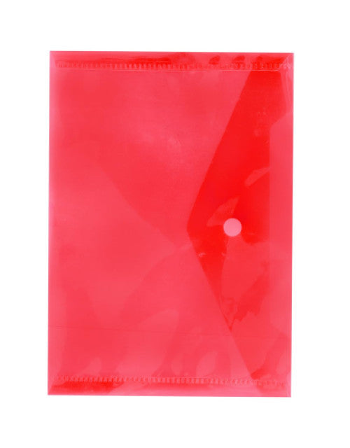Plastic File Folder for Document Envelope Cover, Home and Office Use - Pack of 20 (Multicolour)