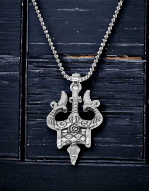 Sterling Silver Stainless Steel Pendant ( Pack oF 1 )