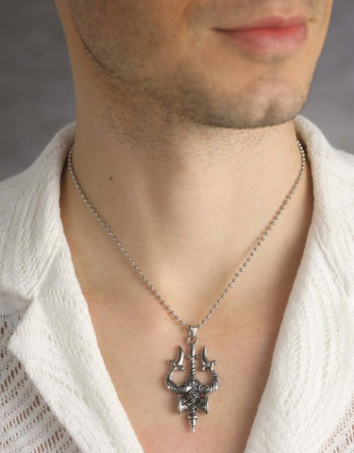 Sterling Silver Stainless Steel Pendant ( Pack oF 1 )