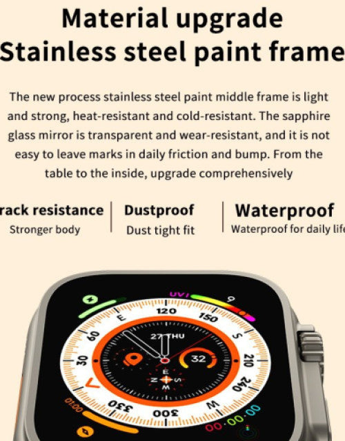 T800 Ultra Smart Watch with Beautiful Strap, Bluetooth Calling Smart Watch