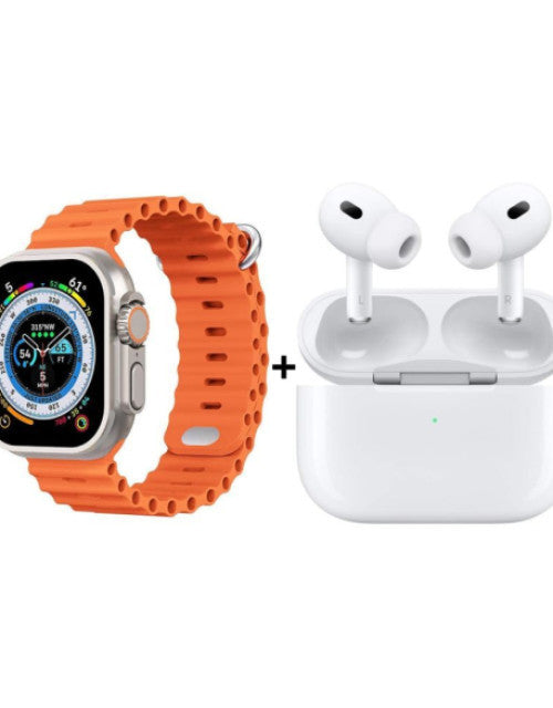 T800 Black Watch Ultra + Airpods 2nd Gen. Combo