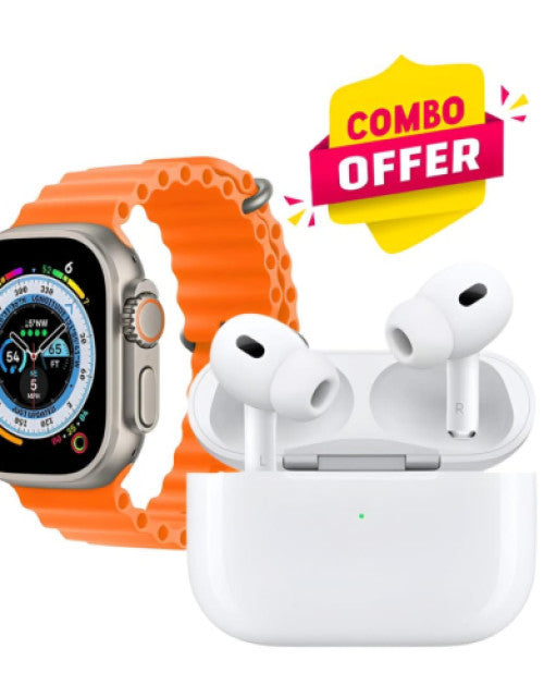 T800 Black Watch Ultra + Airpods 2nd Gen. Combo